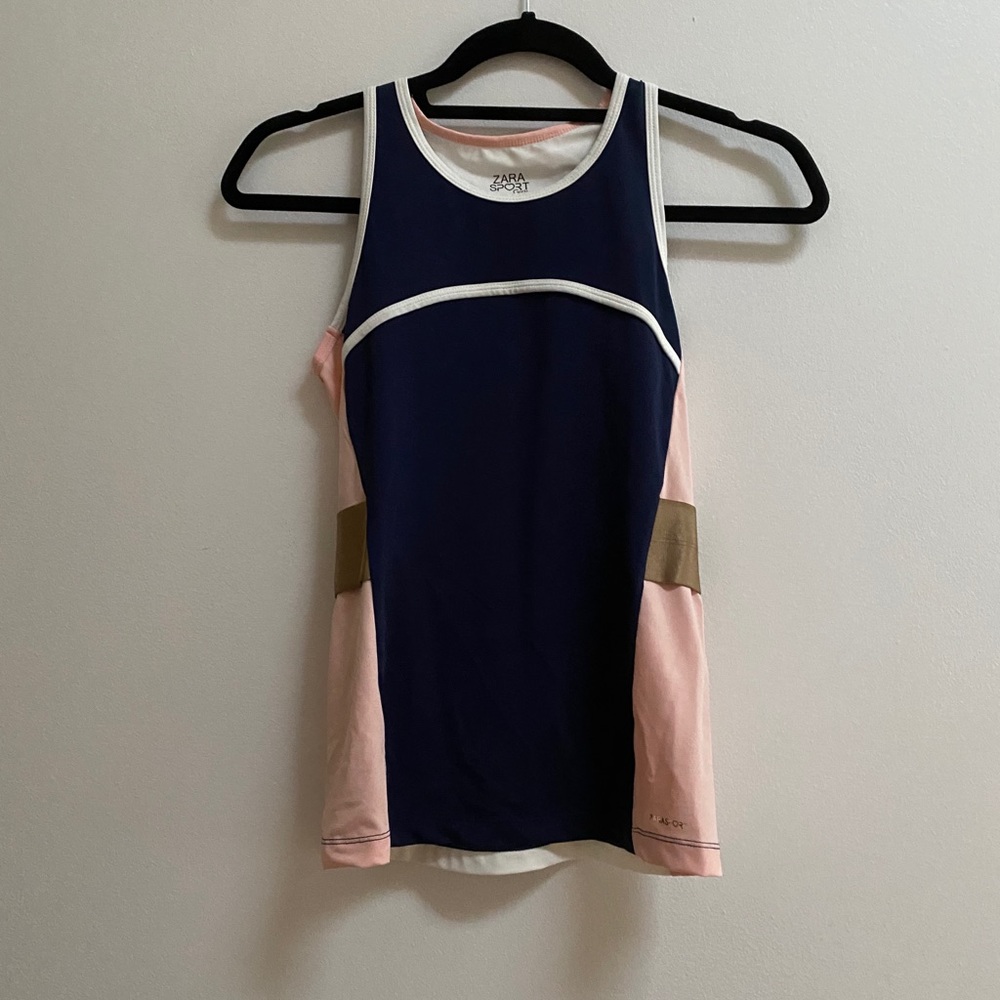 Zara Sport Girls Colour Block Racerback Tank 13-14